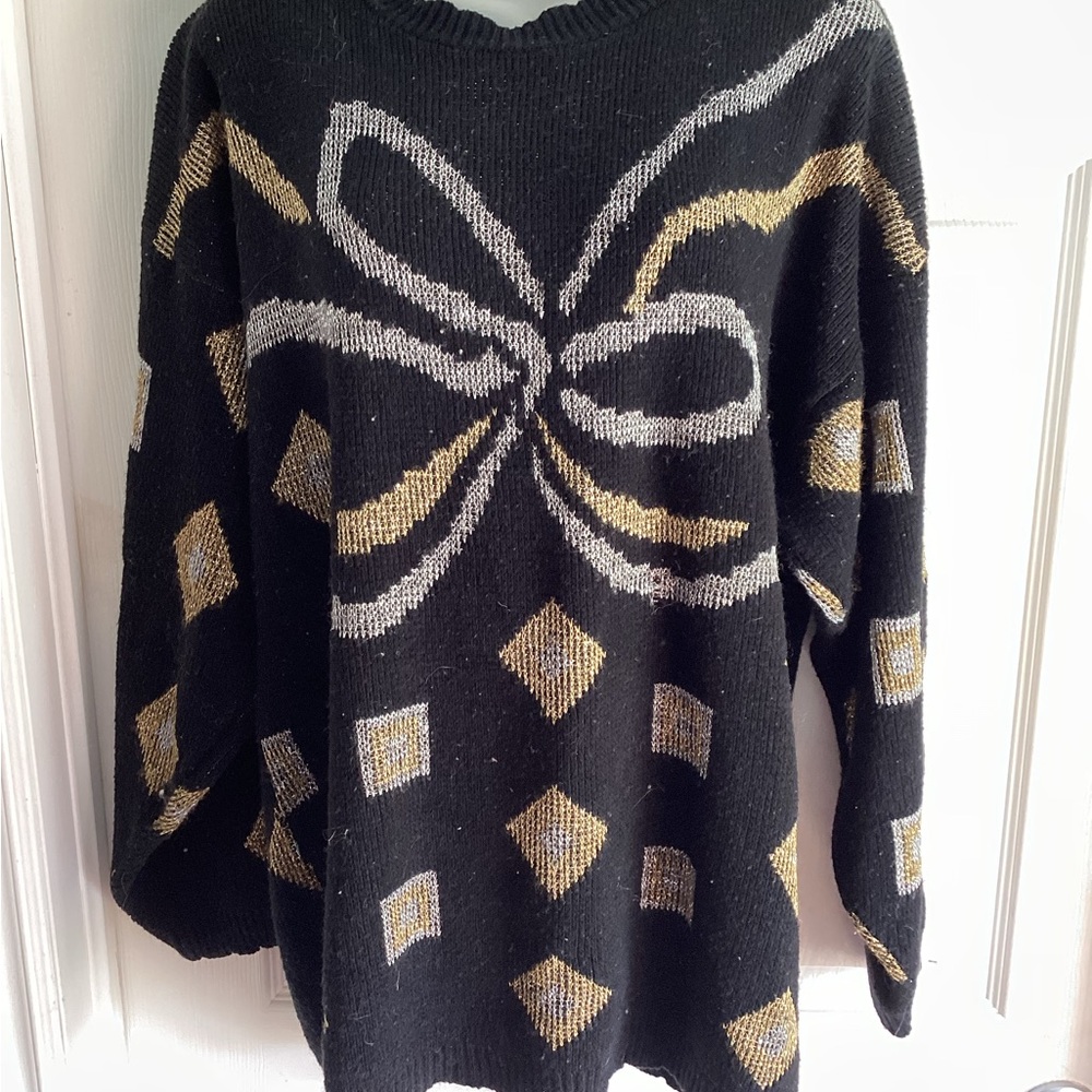 Black and Gold Women's Sweater